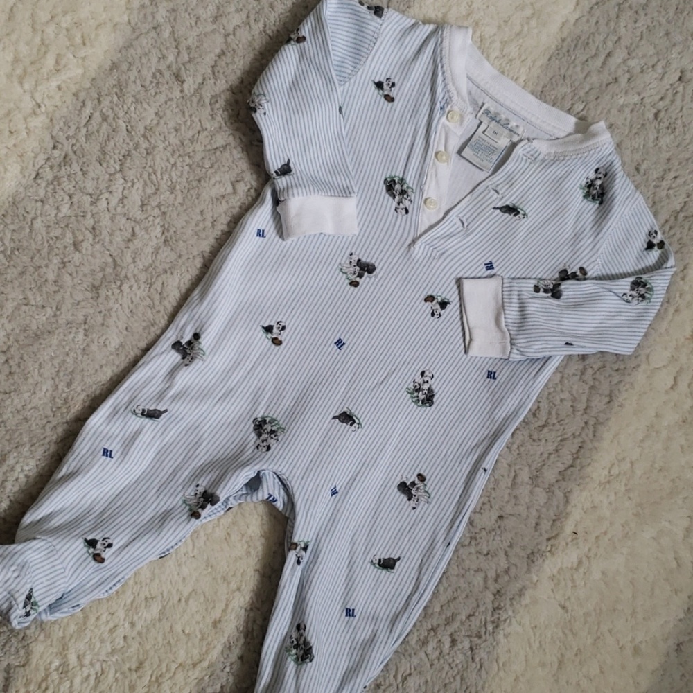 Ralph lauren footed onesie